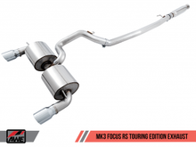 AWE Cat-Back Exhaust System Touring Edition Resonated With Chrome Tips Focus RS 2016+