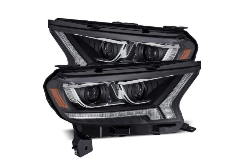 AlphaRex LUXX Series Alpha Black LED Headlights Ford Ranger 2019 +