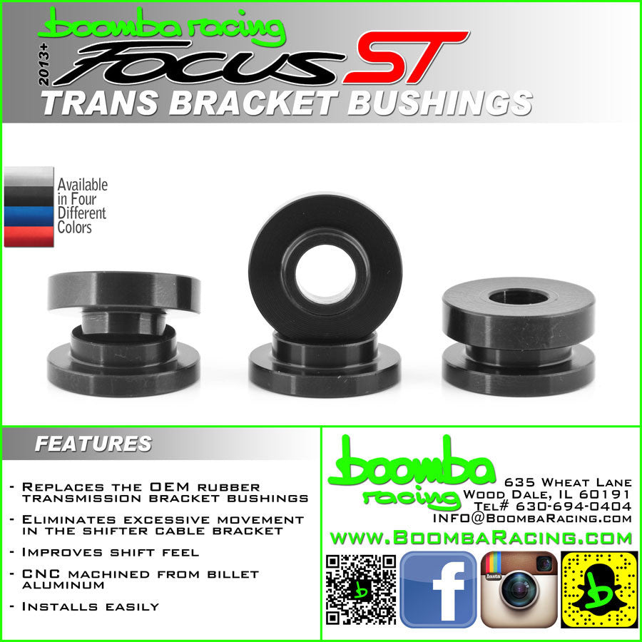 Boomba Racing Cable Bracket Bushings Focus ST 2013+ Elliott Specialized Performance
