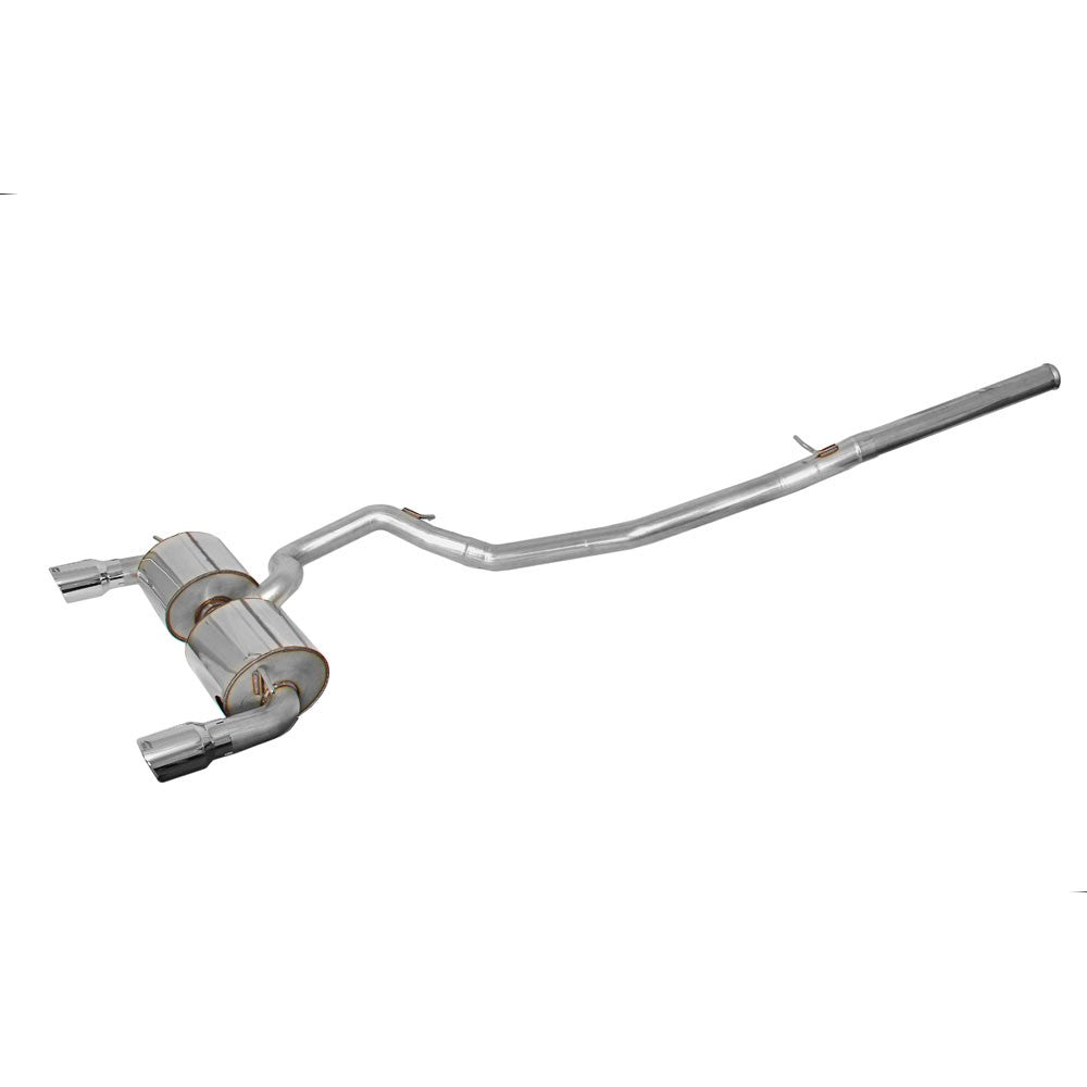 AWE Cat-Back Exhaust System Touring Edition Non-Resonated With Chrome Silver Tips Focus RS 2016+