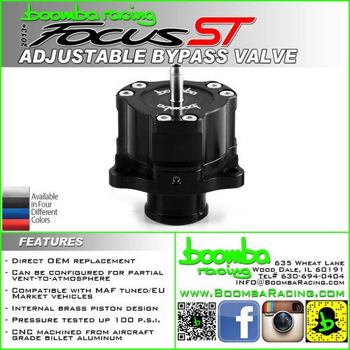 Boomba Racing Adjustable Bypass Valve Ford Focus ST 2013+