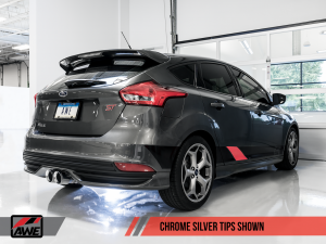 AWE Cat-Back Exhaust System Touring Edition Resonated With Chrome Tips Focus RS 2016+