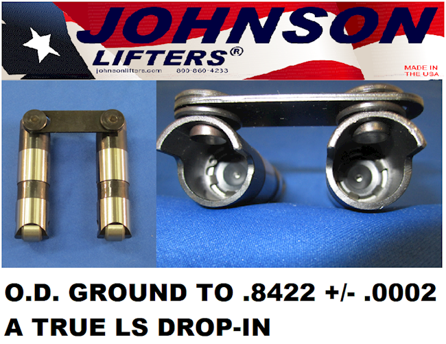 Johnson Lifter Set 2116 LSR Slow Leak Down RaceStyle Lifters for All