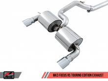 AWE Cat-Back Exhaust System Touring Edition Resonated With Chrome Tips Focus RS 2016+