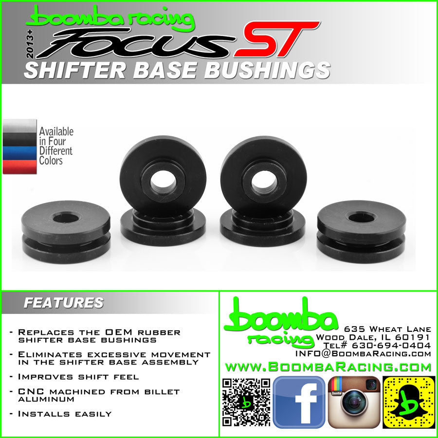 Boomba Racing Aluminum Shifter Base Bushings Focus ST 2013+/RS 2016+