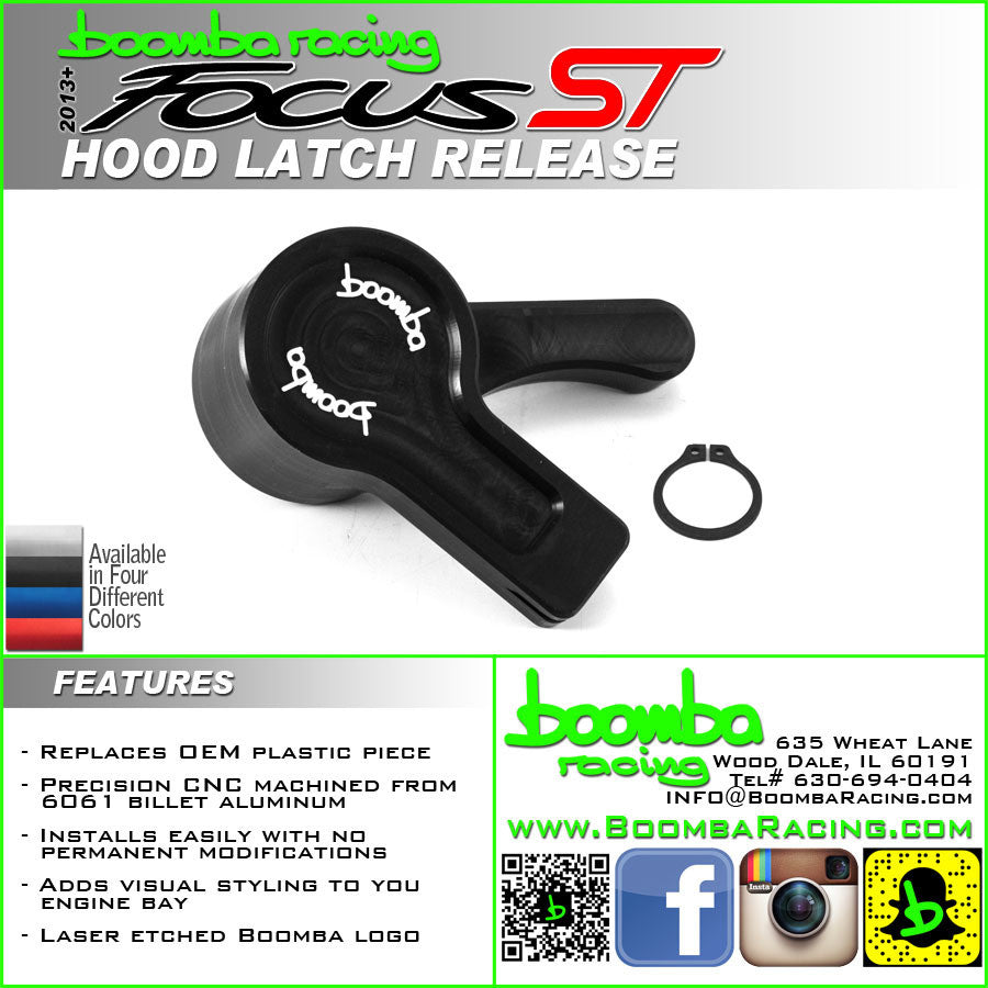 Boomba Racing Hood Latch Release Focus ST 2013+
